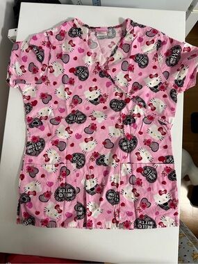 Hello Kitty Pink and Black Cotton Top